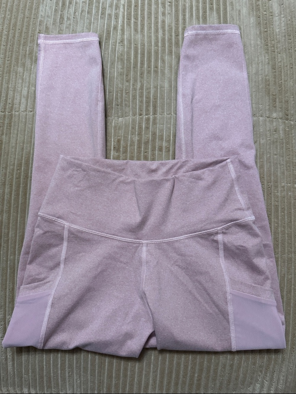Fabletics Dusty Rose High-Waist Pocket Leggings Small